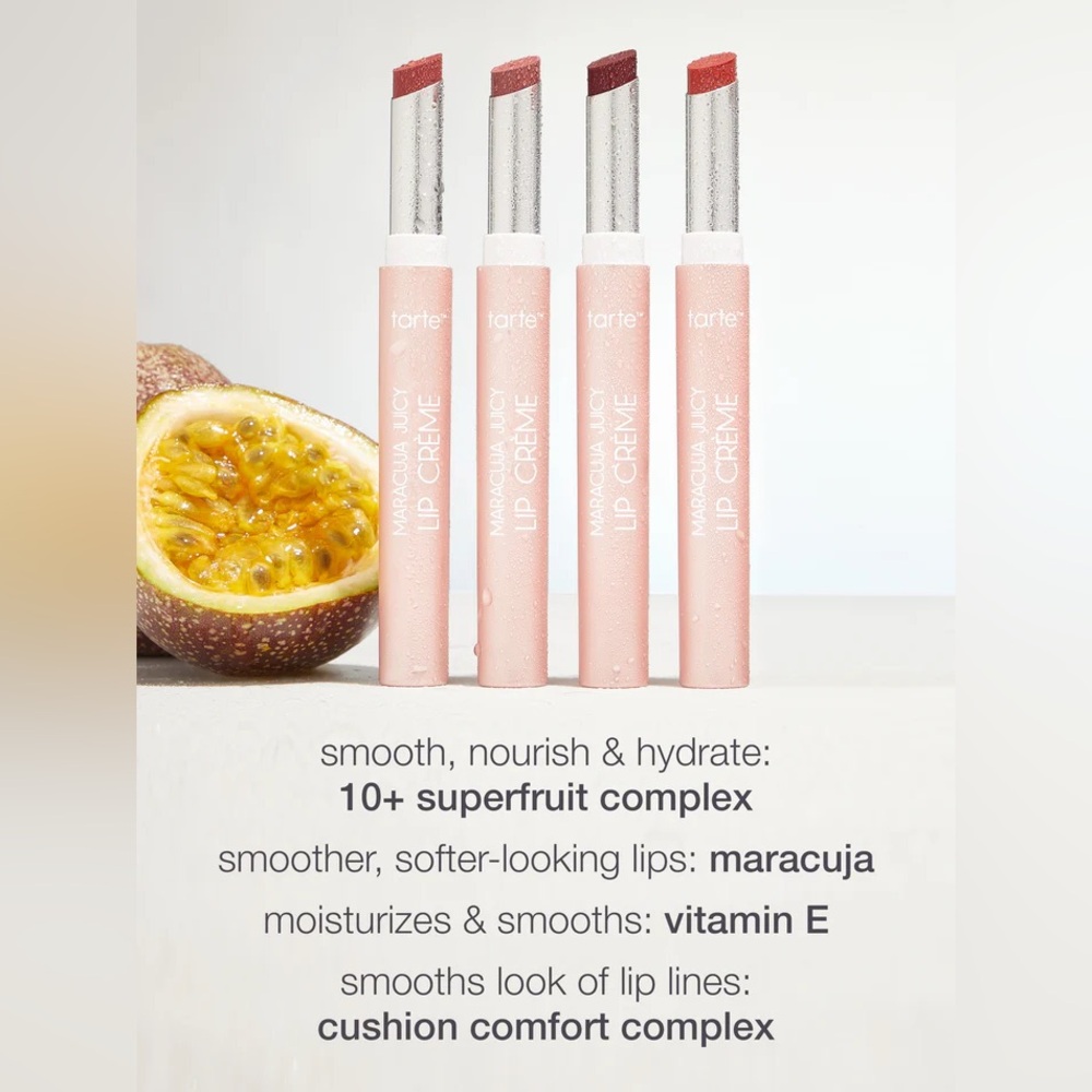 Tarte Joyful Maracuja Juicy Lip Creme- vegan, transfer proof, smoothing - Picture 4 of 9